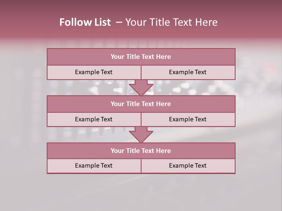 Equalizer Acoustic Button PowerPoint Template