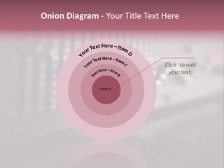 Equalizer Acoustic Button PowerPoint Template