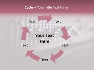 Equalizer Acoustic Button PowerPoint Template