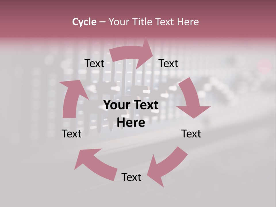 Equalizer Acoustic Button PowerPoint Template