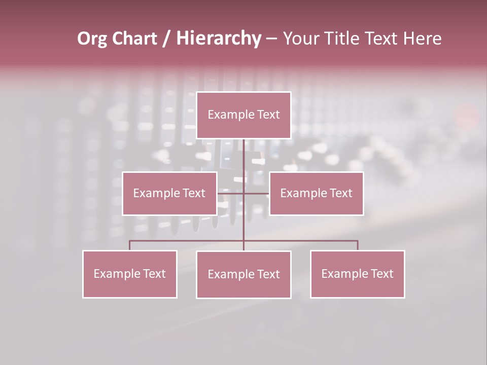 Equalizer Acoustic Button PowerPoint Template