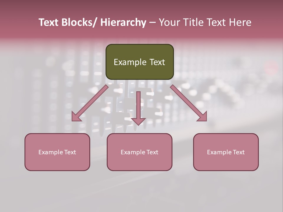 Equalizer Acoustic Button PowerPoint Template
