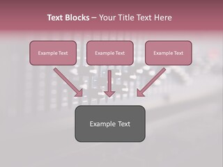 Equalizer Acoustic Button PowerPoint Template