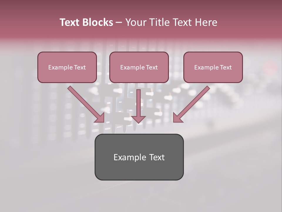 Equalizer Acoustic Button PowerPoint Template