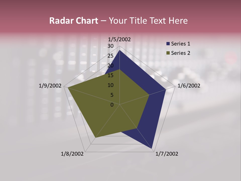 Equalizer Acoustic Button PowerPoint Template