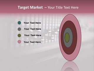 Equalizer Acoustic Button PowerPoint Template