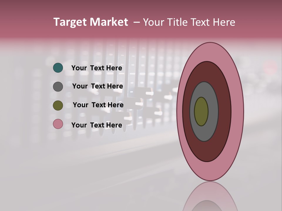 Equalizer Acoustic Button PowerPoint Template