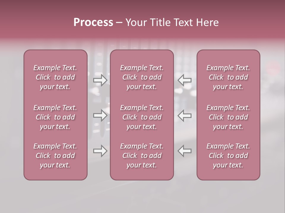 Equalizer Acoustic Button PowerPoint Template