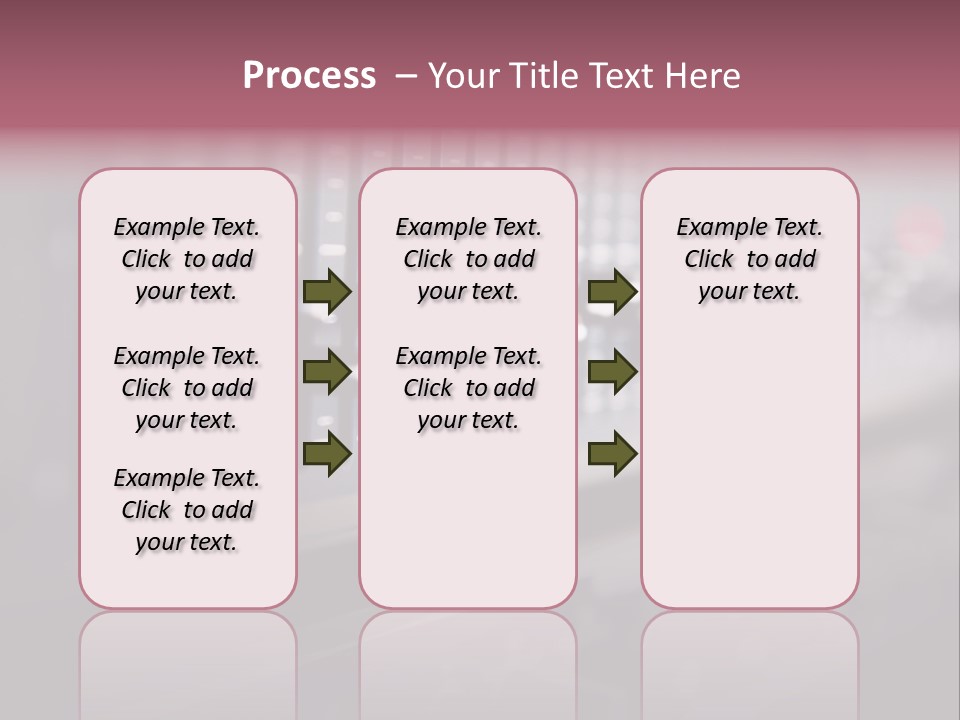 Equalizer Acoustic Button PowerPoint Template