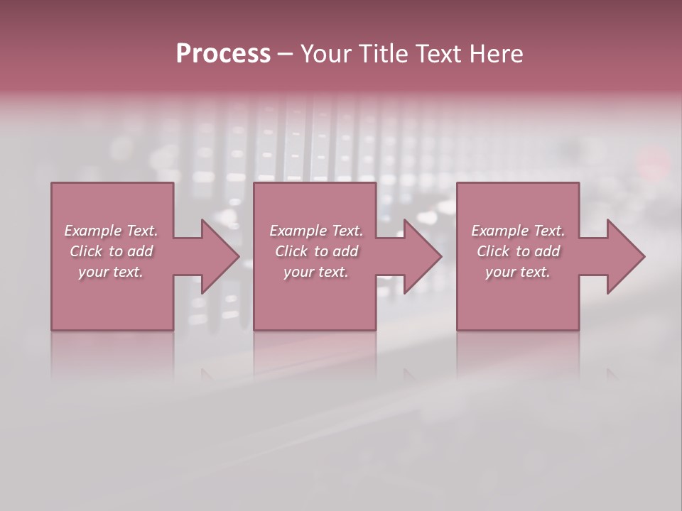 Equalizer Acoustic Button PowerPoint Template