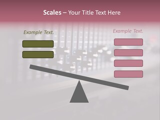 Equalizer Acoustic Button PowerPoint Template