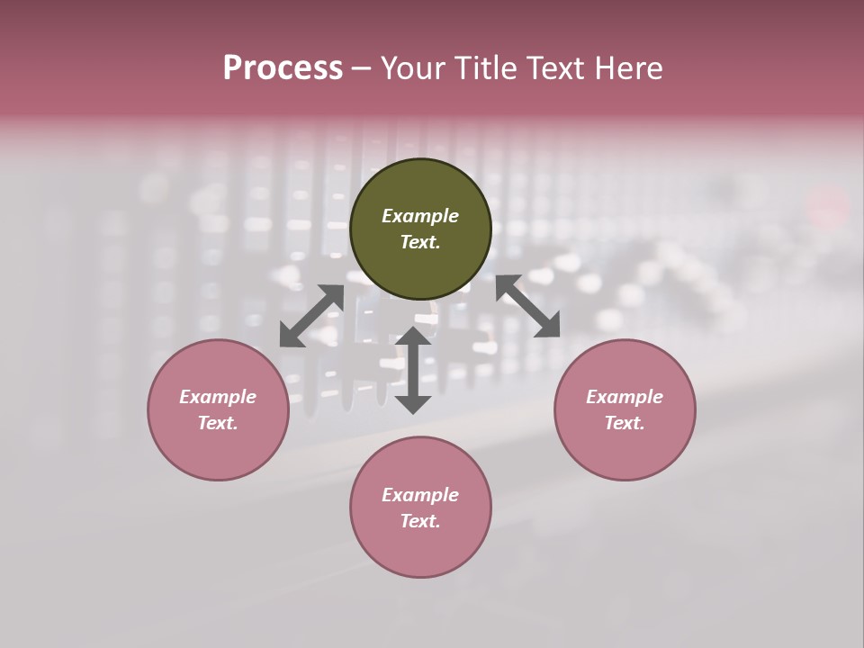 Equalizer Acoustic Button PowerPoint Template