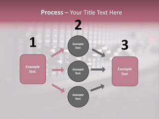 Equalizer Acoustic Button PowerPoint Template