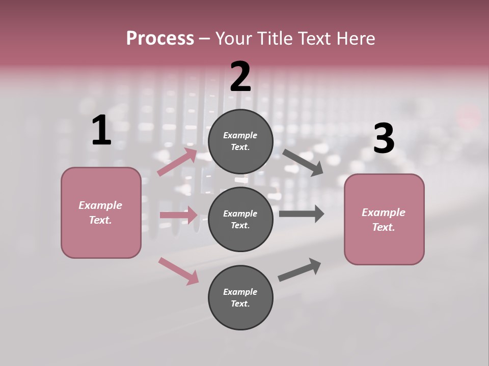 Equalizer Acoustic Button PowerPoint Template