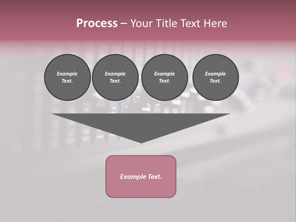 Equalizer Acoustic Button PowerPoint Template