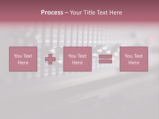 Equalizer Acoustic Button PowerPoint Template