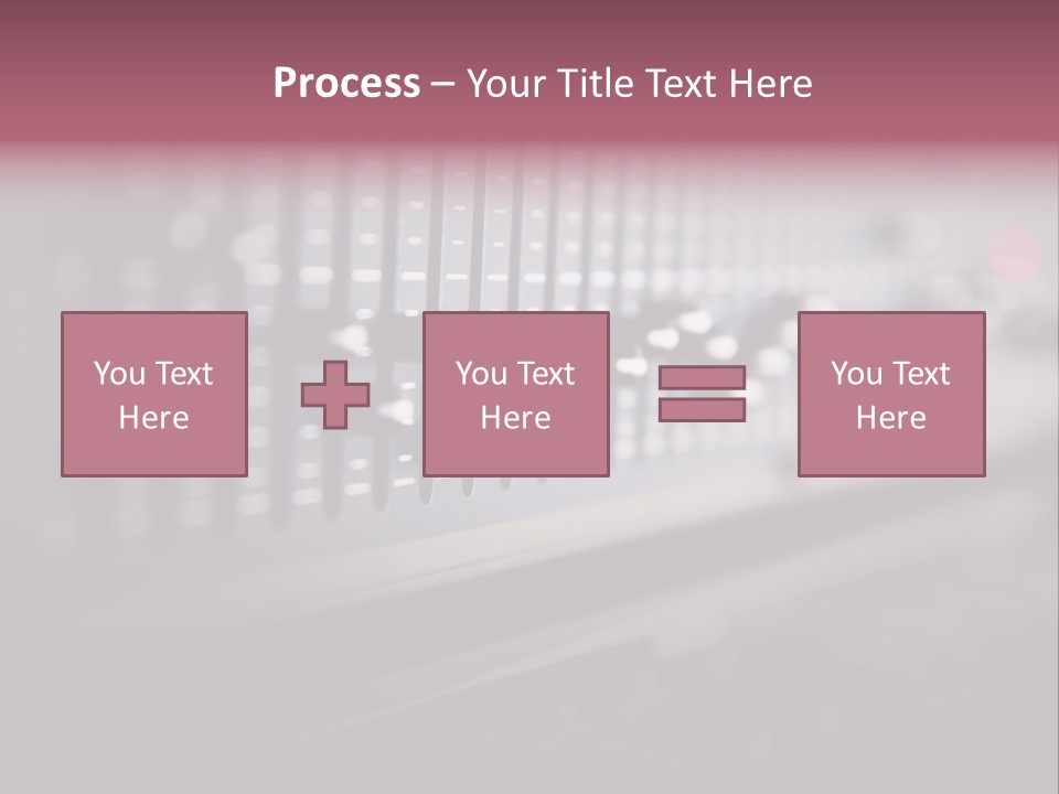 Equalizer Acoustic Button PowerPoint Template
