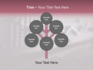 Equalizer Acoustic Button PowerPoint Template