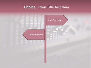 Equalizer Acoustic Button PowerPoint Template
