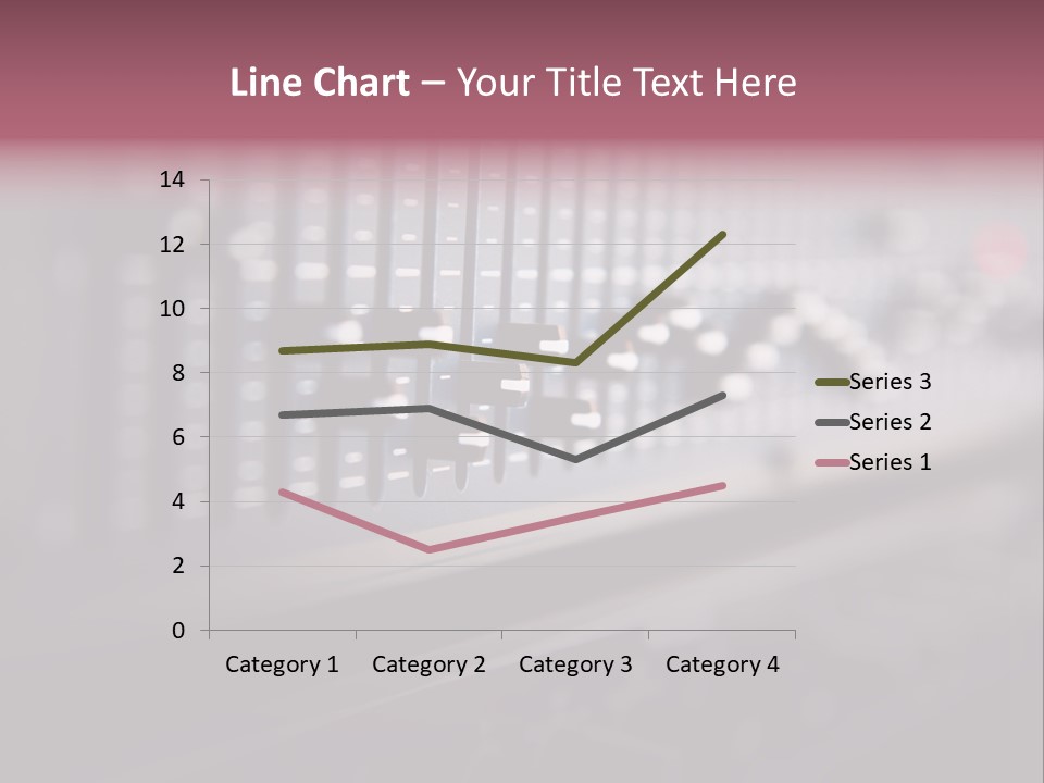 Equalizer Acoustic Button PowerPoint Template