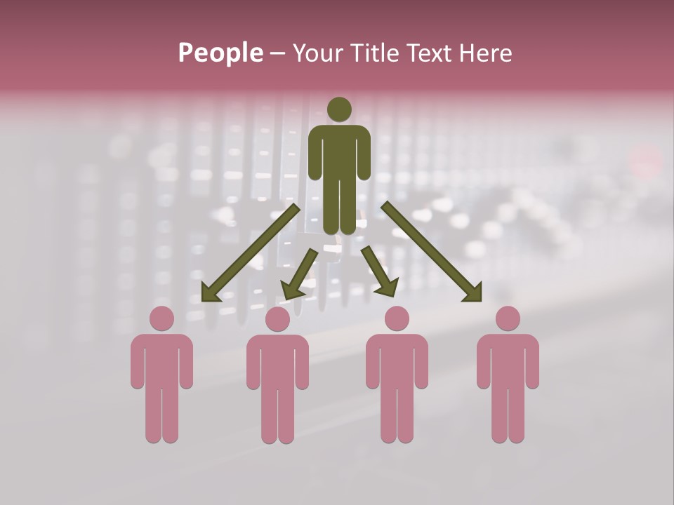 Equalizer Acoustic Button PowerPoint Template