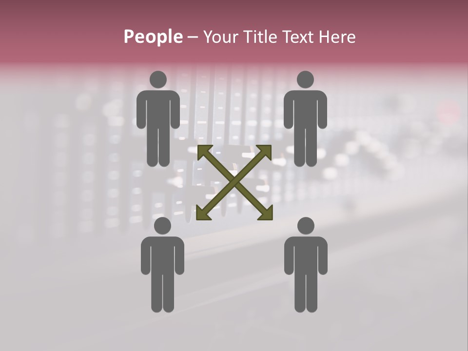 Equalizer Acoustic Button PowerPoint Template