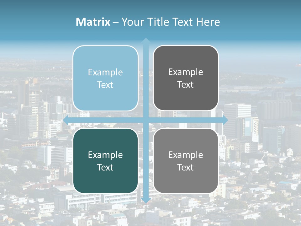 Aerial City Buildings PowerPoint Template