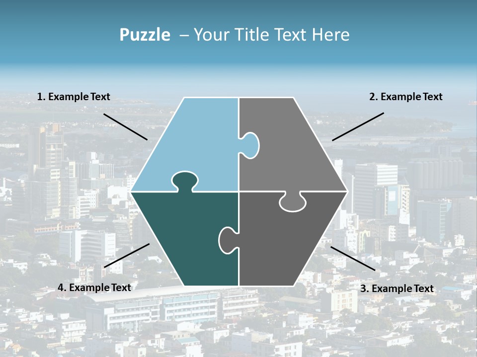 Aerial City Buildings PowerPoint Template