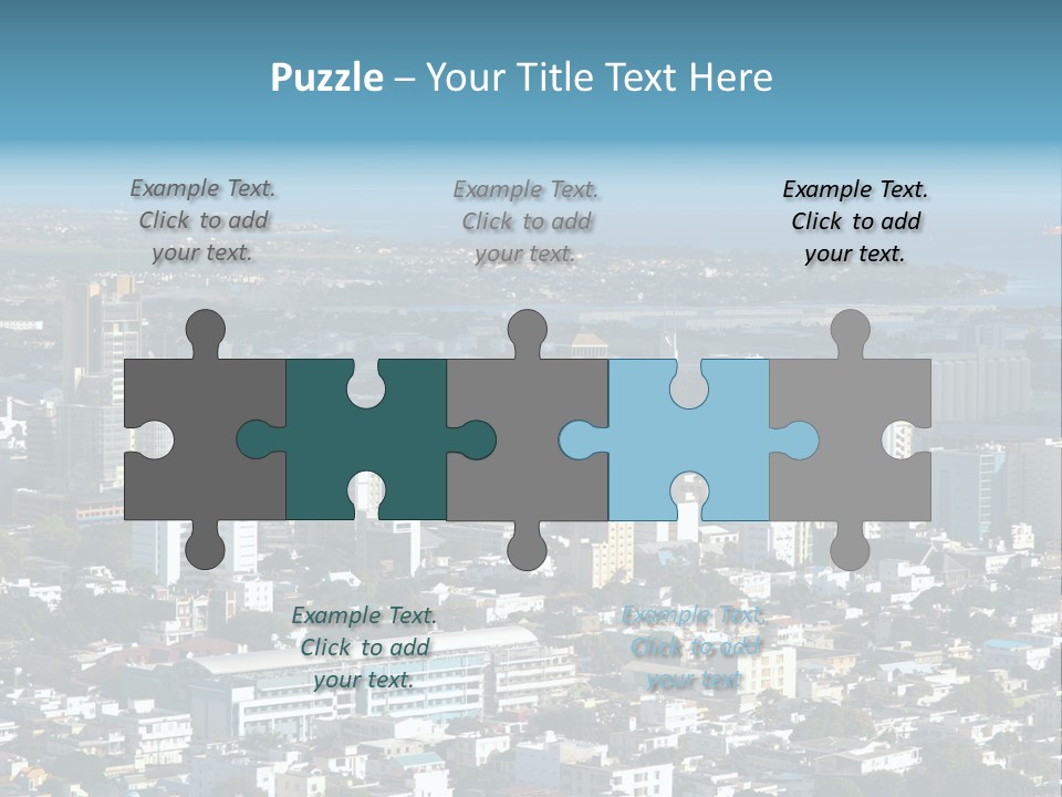 Aerial City Buildings PowerPoint Template