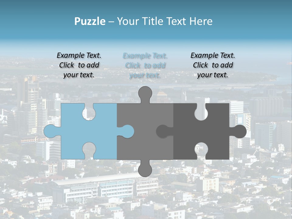 Aerial City Buildings PowerPoint Template