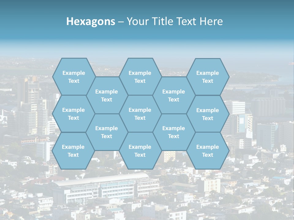Aerial City Buildings PowerPoint Template