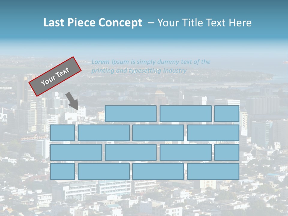 Aerial City Buildings PowerPoint Template