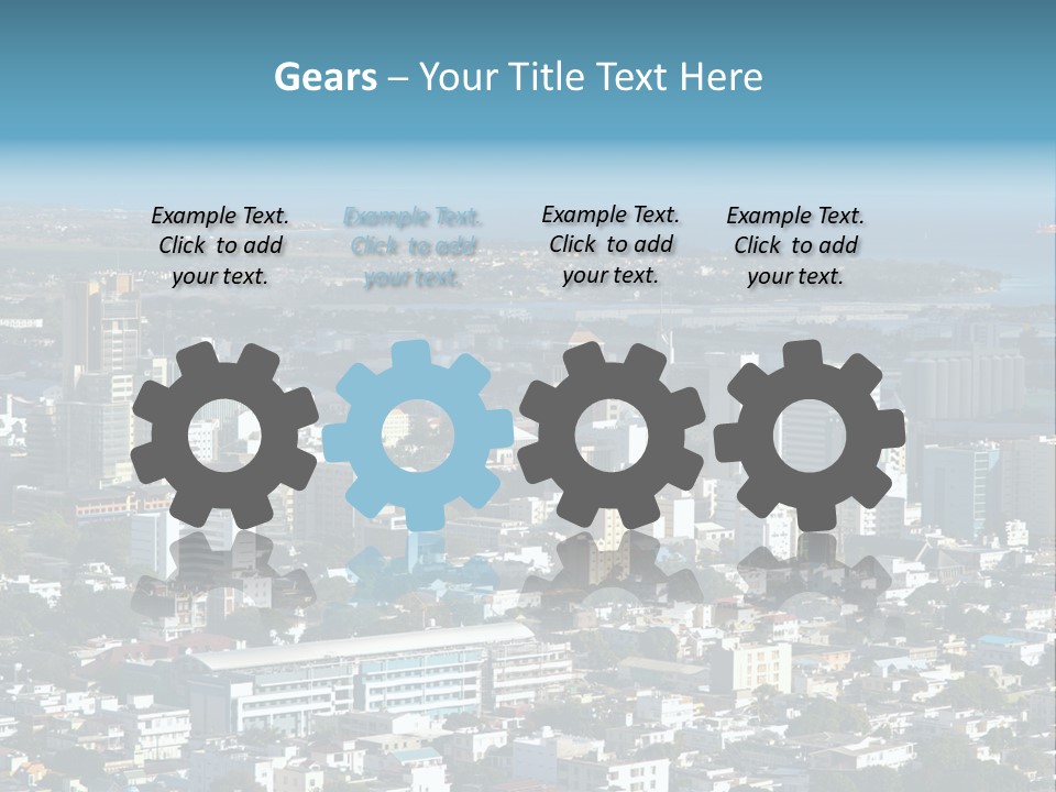 Aerial City Buildings PowerPoint Template