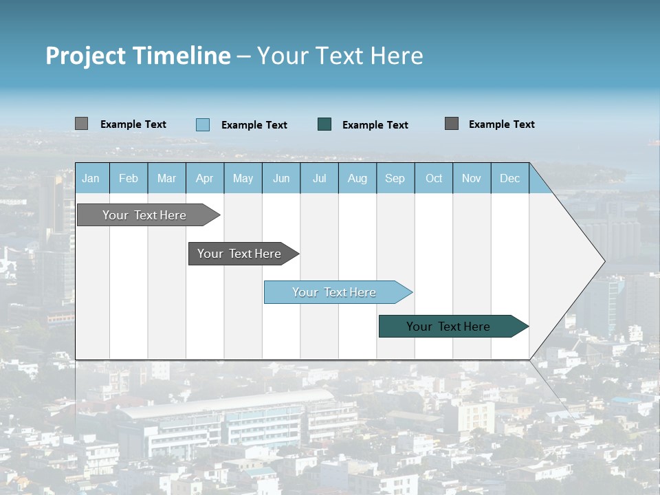 Aerial City Buildings PowerPoint Template