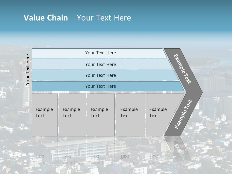 Aerial City Buildings PowerPoint Template