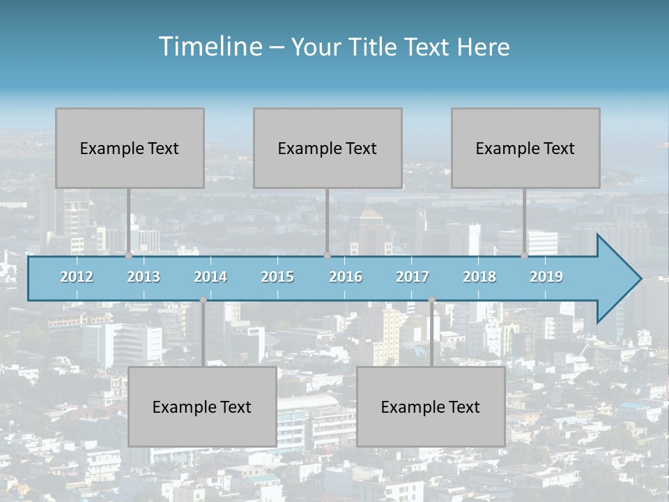 Aerial City Buildings PowerPoint Template