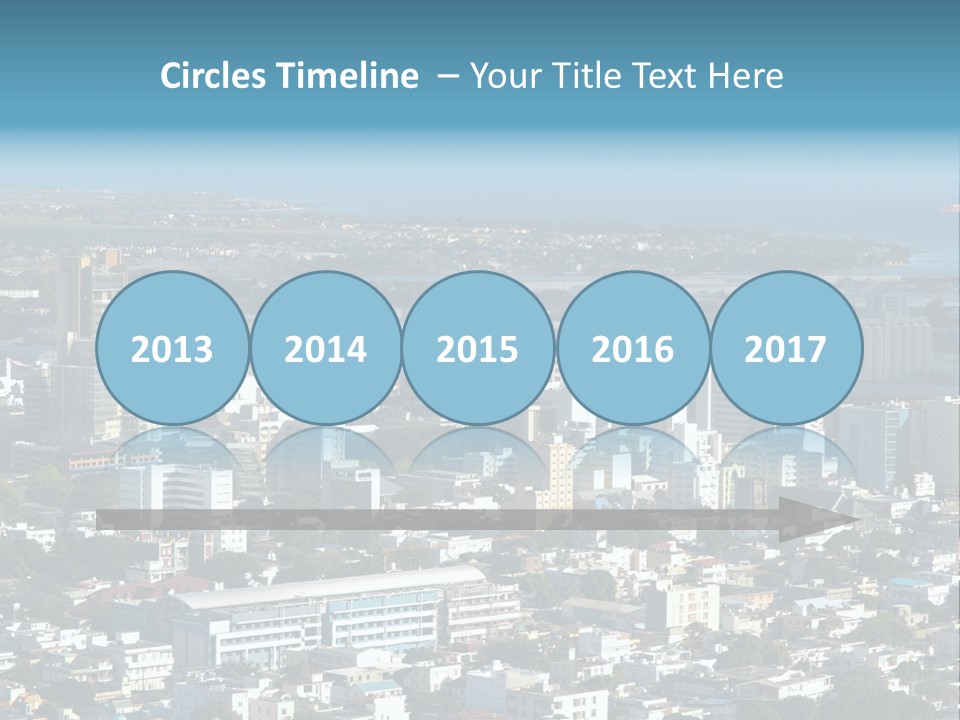 Aerial City Buildings PowerPoint Template