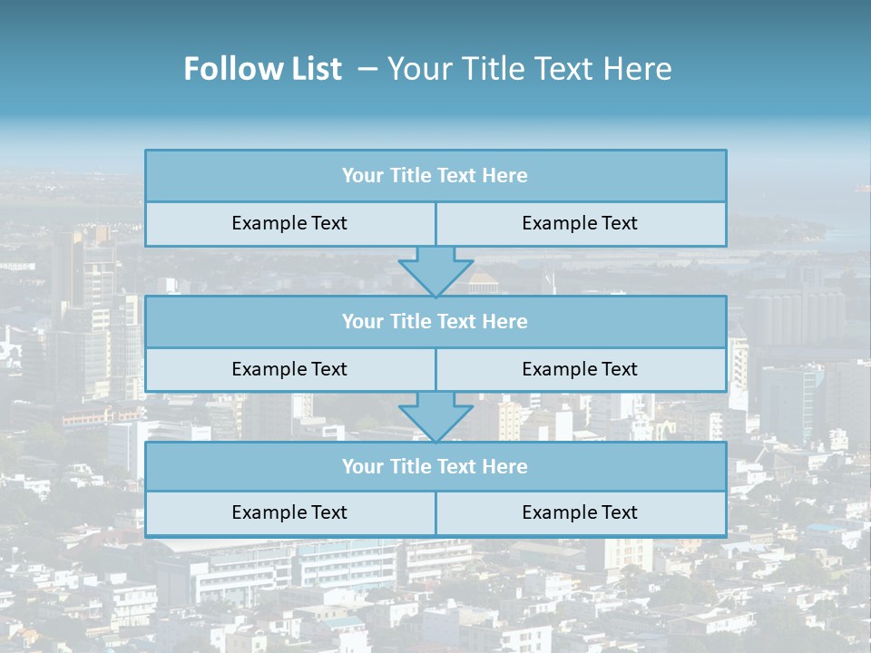 Aerial City Buildings PowerPoint Template