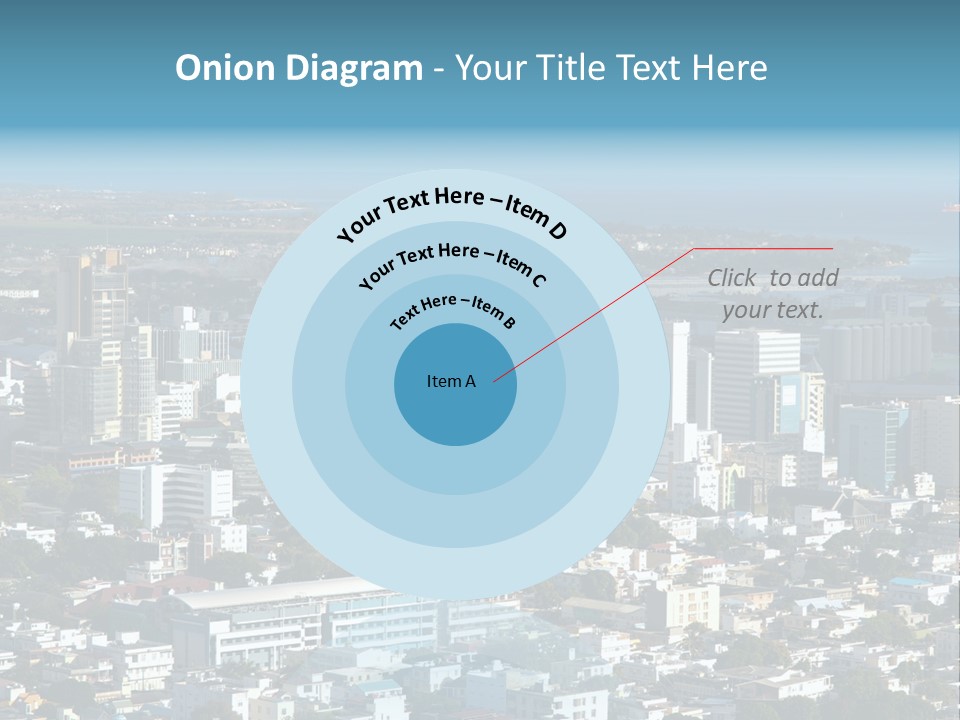 Aerial City Buildings PowerPoint Template