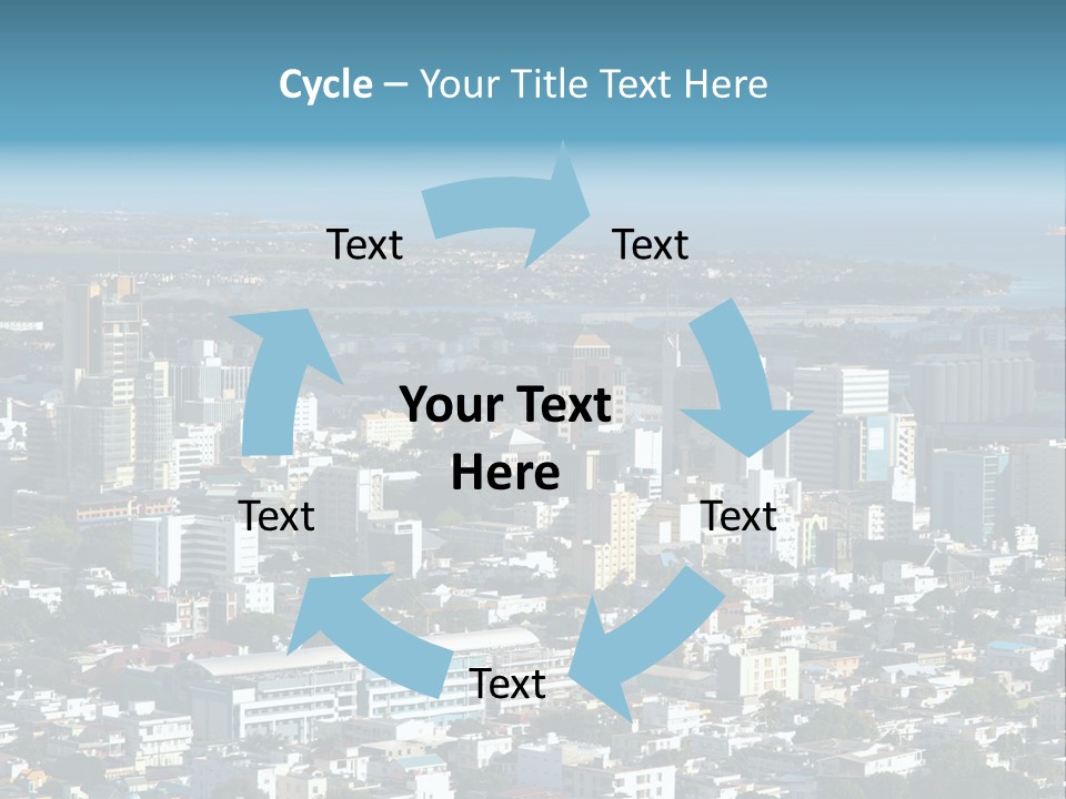 Aerial City Buildings PowerPoint Template