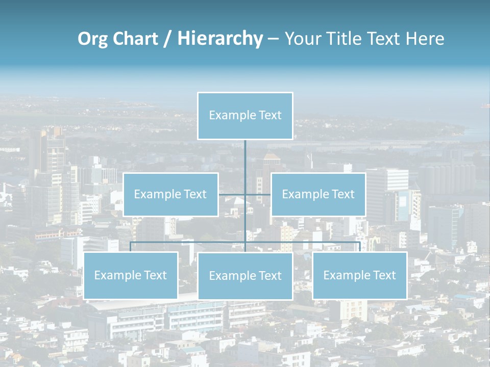 Aerial City Buildings PowerPoint Template