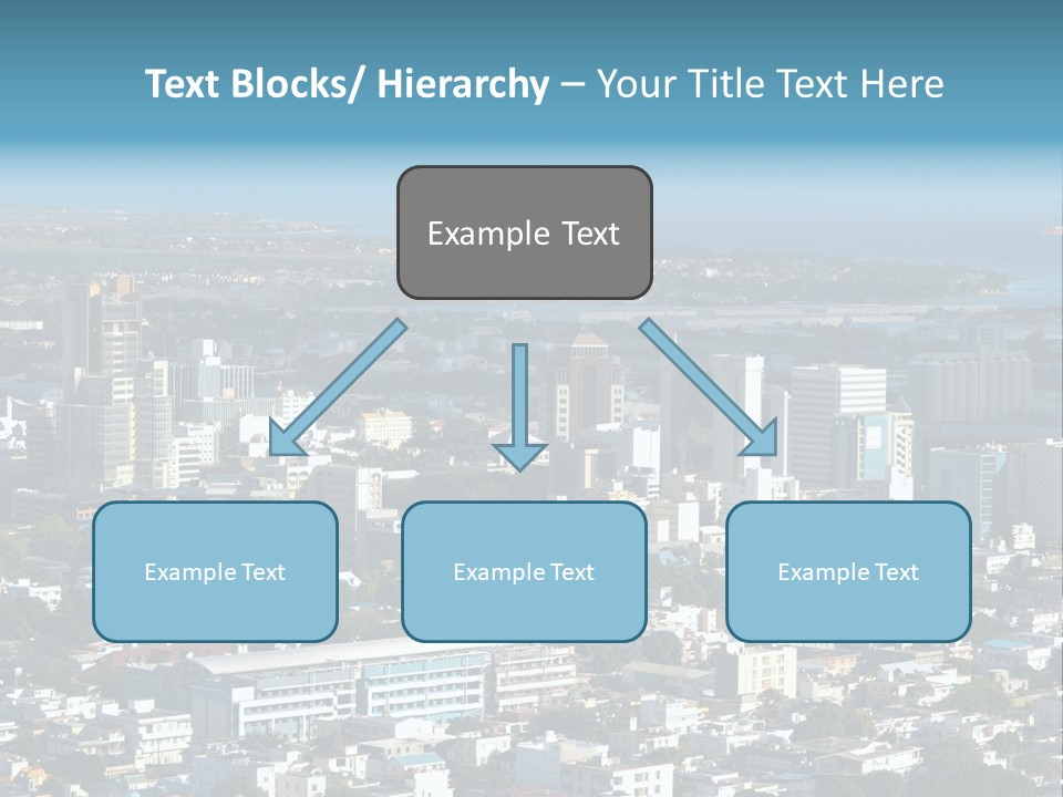 Aerial City Buildings PowerPoint Template