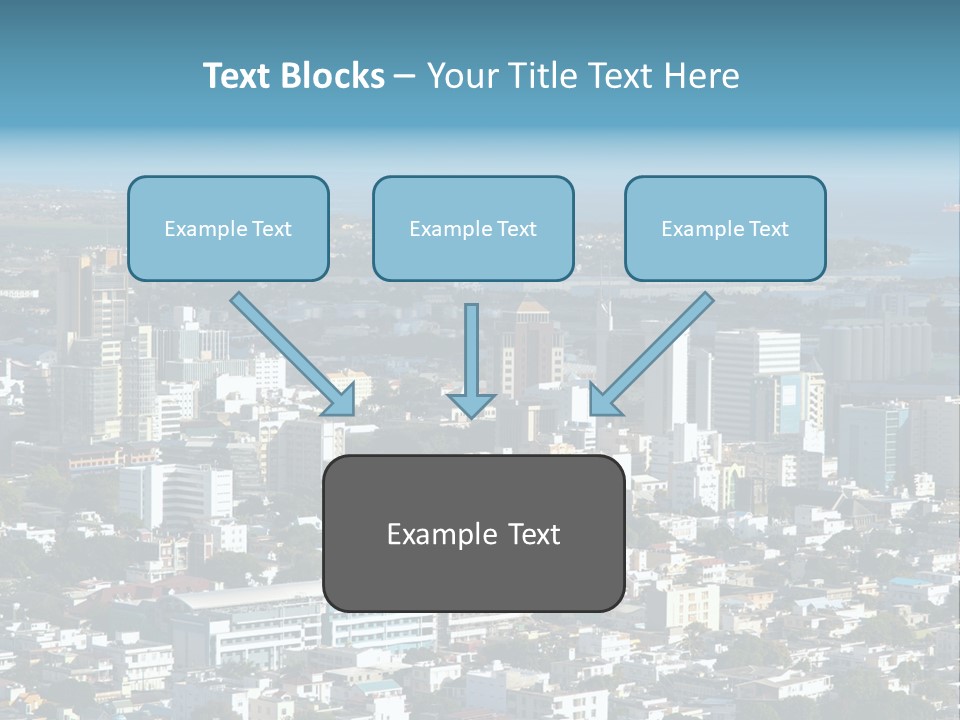 Aerial City Buildings PowerPoint Template