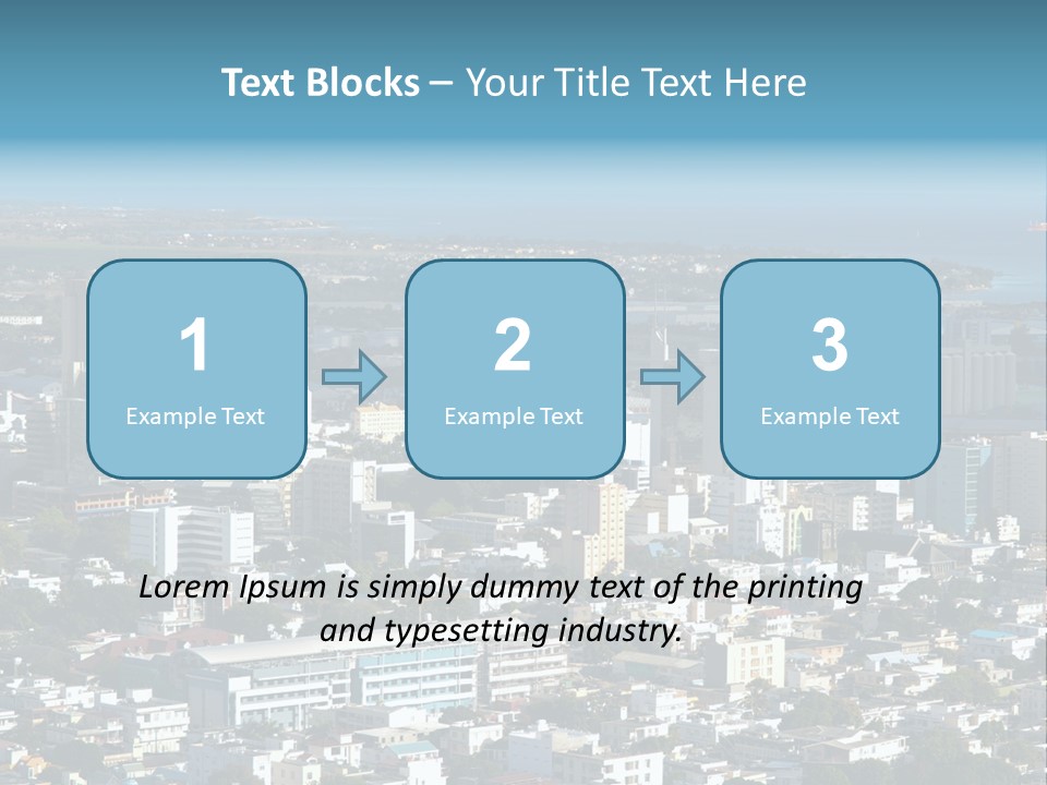 Aerial City Buildings PowerPoint Template