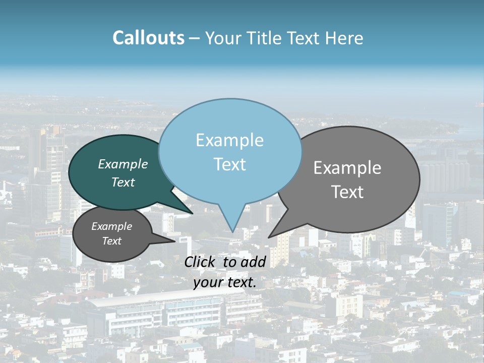 Aerial City Buildings PowerPoint Template