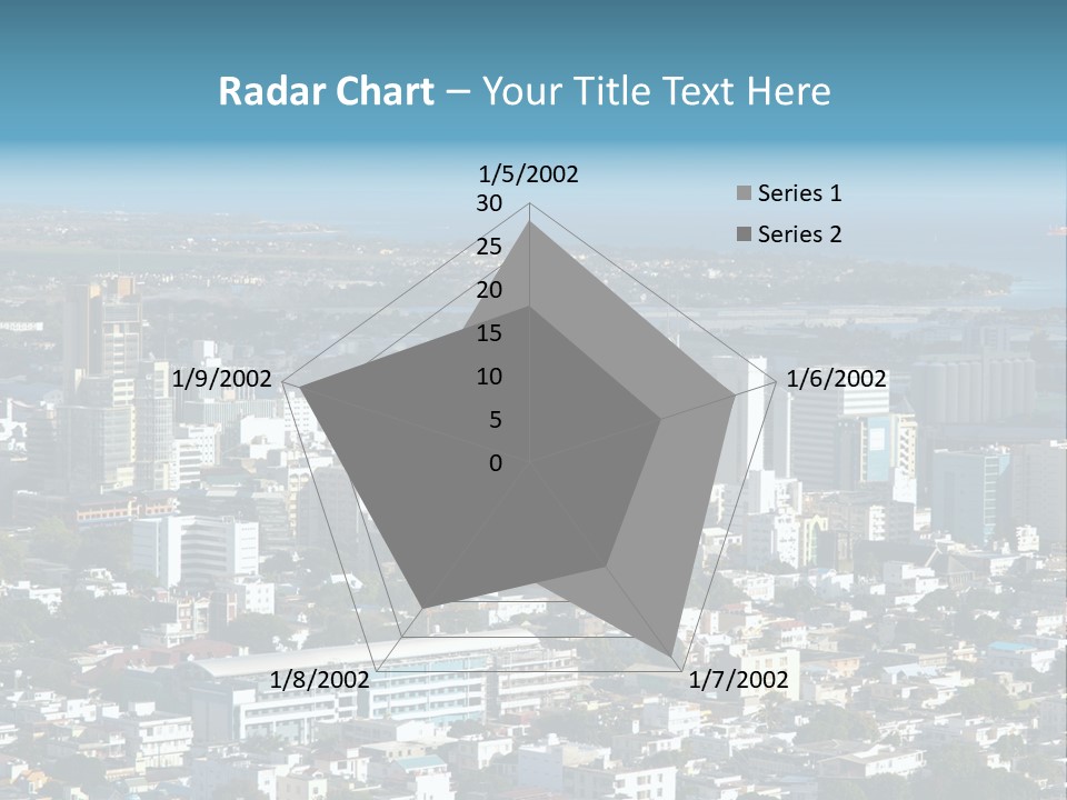 Aerial City Buildings PowerPoint Template