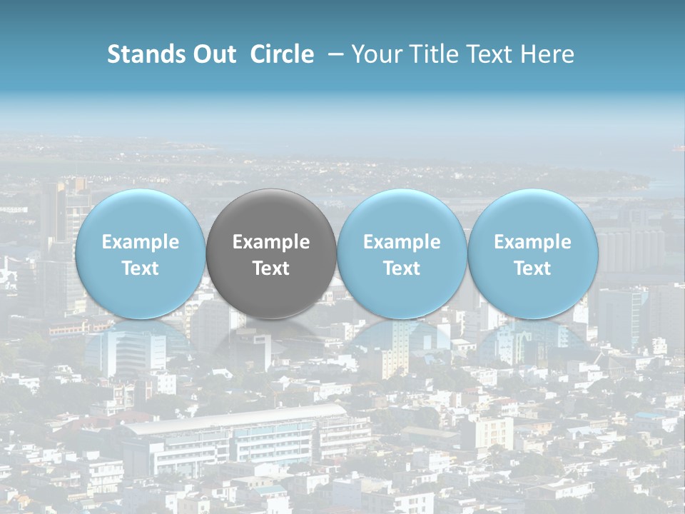 Aerial City Buildings PowerPoint Template