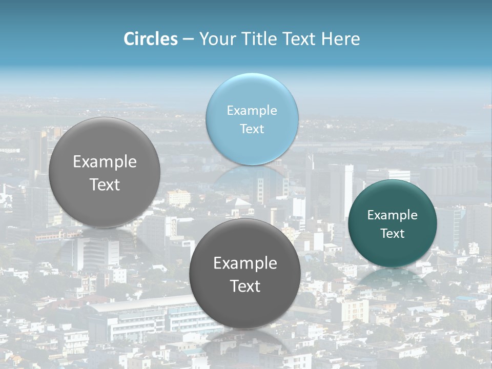 Aerial City Buildings PowerPoint Template