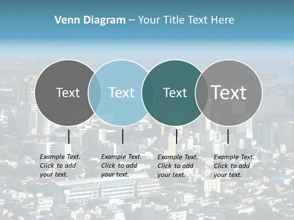 Aerial City Buildings PowerPoint Template