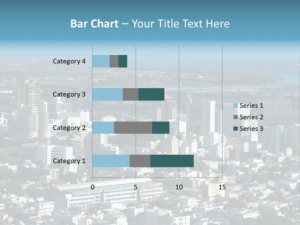 Aerial City Buildings PowerPoint Template
